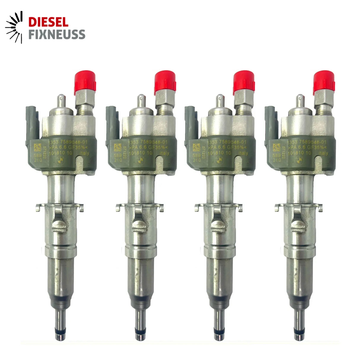 4x Fuel Injector BMW 1/3/5 Series | Part No: 13537589048-01/13537565138 Benzin | Compatible with N45/N43/N53 Engines | Includes Copper Ring, O-Ring, Test Report | 1-Year Unlimited Mileage Warranty