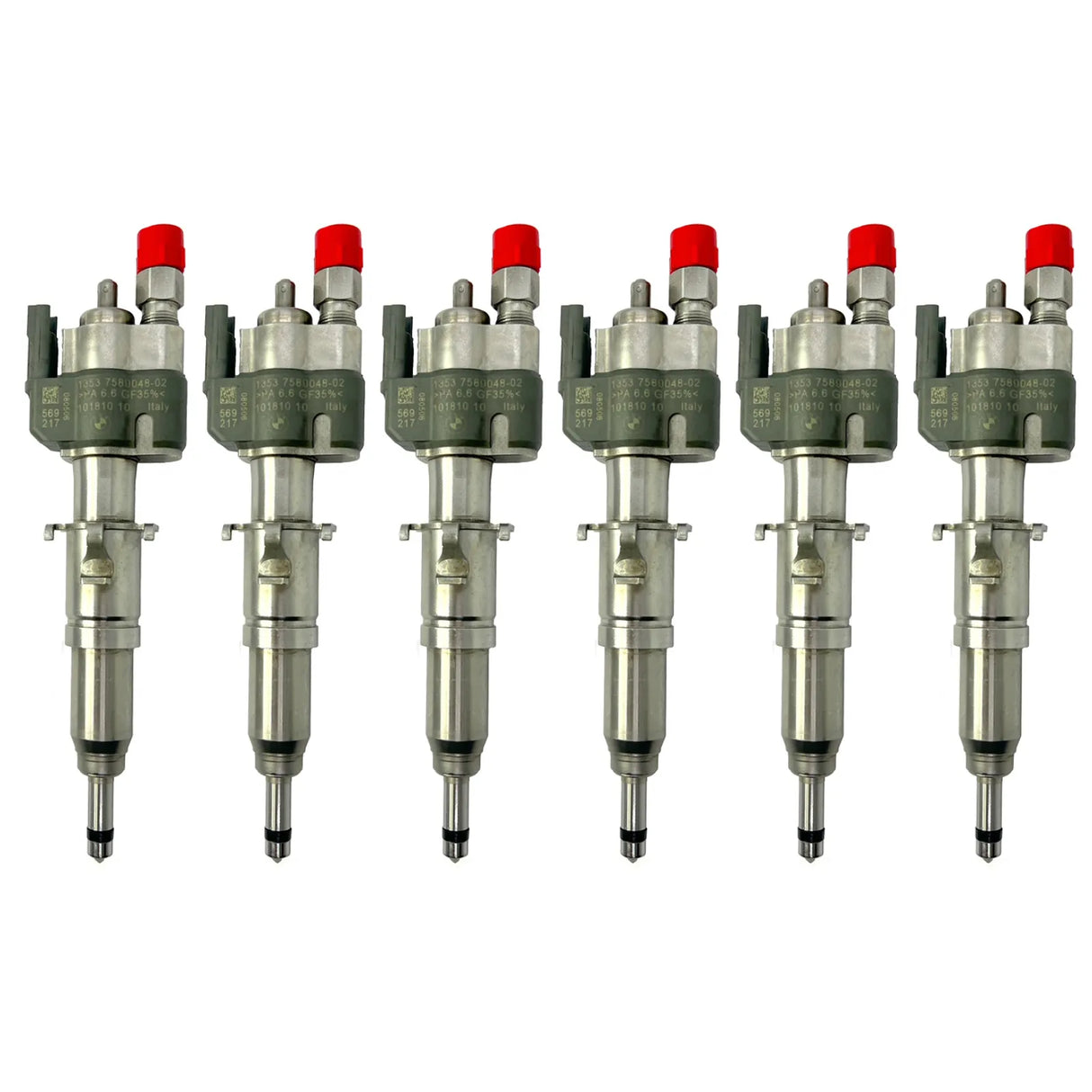 6x Fuel Injector BMW 1/3/5 Series | Part No: 13537589048-02/13537565138 Benzin | Compatible with N45/N43/N53 Engines | Includes Copper Ring, O-Ring, Test Report | 1-Year Unlimited Mileage Warranty