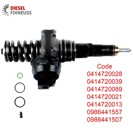 4x Pumpedüse Injektor Audi Seat Skoda VW 1.9 TDI PD 96 kW 0414720039 038130073AL