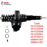 4x Bosch Injektor Pumpedüse Element 0414720039Einspritzdüse 0414720028 0414720021