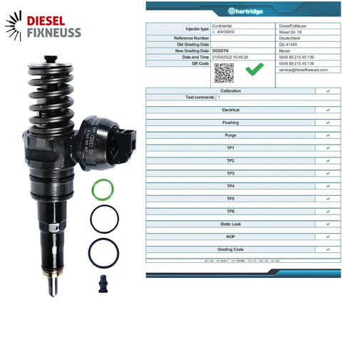 VW T5 TOUAREG 2.5 TDi BNZ PUMPEDÜSE ELEMENT 070130073R 070130073RX 0414720310