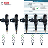 VW T5 TOUAREG 2.5 TDi BNZ 5x PUMPEDÜSE ELEMENT 070130073R 070130073RX 0414720310