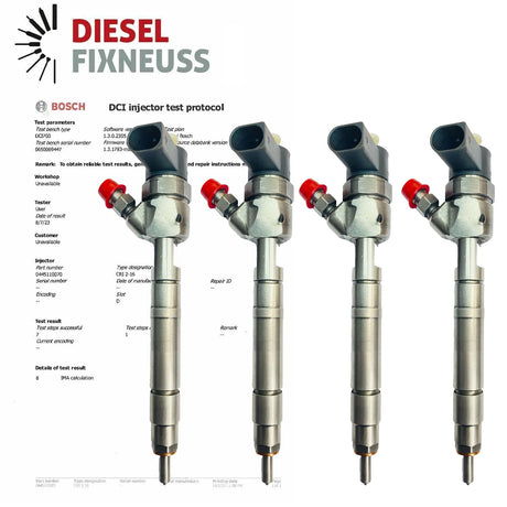 4x EINSPRITZDÜSE INJEKTOR MERCEDES-BENZ | 0445110069, 0445110070, 0445110105