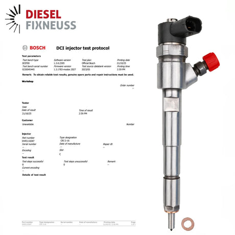 Einspritzdüse Injektor 0445110287 0986435277 Für Chrysler Voyager 2.5