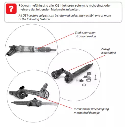 4x Einspritzdüse 0445110473 1,6TDI 04L130277AD VW Audi Passat Golf Skoda