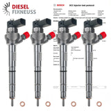 4x 0445110477 04L130277G Einspritzdüse Injektor Audi Seat 1,6 TDI 04L130277AJ