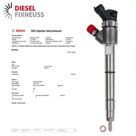 0445110564 Bosch Einspritzdüse Injektor Iveco Daily 110 129 132 kW 5801644454
