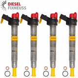 4x BMW Diesel Injectors (0445116024) - Compatible with BMW 525d, 530d, X5, X6, 3.0d and many other models including E60, E90, F10 series. Includes O-rings and BOSCH test report. Fits 2.0D (120KW/163PS, 130KW/177PS) and 3.0D (150KW/204PS, 170KW/231PS, 180KW/245PS) engines.
