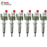 6x Fuel Injector BMW 1/3/5 Series | Part No: 13537589048-01/13537565138 Benzin | Compatible with N45/N43/N53 Engines | Includes Copper Ring, O-Ring, Test Report | 1-Year Unlimited Mileage Warranty