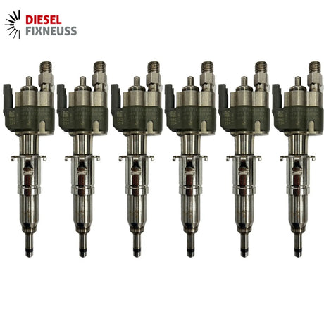 6x Fuel Injector BMW 1/3/5 Series | Part No: 13537589048-04/13537565138 Benzin | Compatible with N45/N43/N53 Engines | Includes Copper Ring, O-Ring, Test Report | 1-Year Unlimited Mileage Warranty