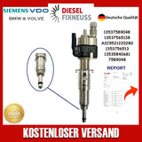 Fuel Injector BMW 1/3/5 Series | Part No: 13537589048-06/13537565138 Benzin | Compatible with N45/N43/N53 Engines | Includes Copper Ring, O-Ring, Test Report