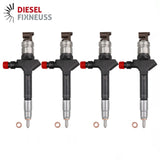 4x Einspritzdüse Injektor Toyota 23670-0R050 1AD-FTV 2,0 Liter D4D 23670-0R030