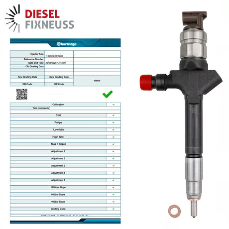 Einspritzdüse Injektor Toyota 23670-0R050 1AD-FTV 2,0 Liter D4D 23670-0R030