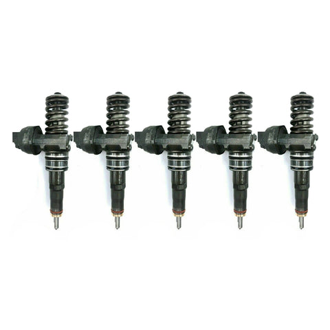 5x VW VOLKSWAGEN 2.5 TDI T5 TRANSPORTER DIESEL INJECTOR 0414720228 070130073N