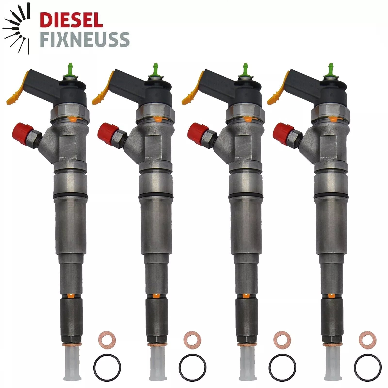 4x Bosch CRDI Diesel Injektor 33800-27000, 33800-27010, 0445110064