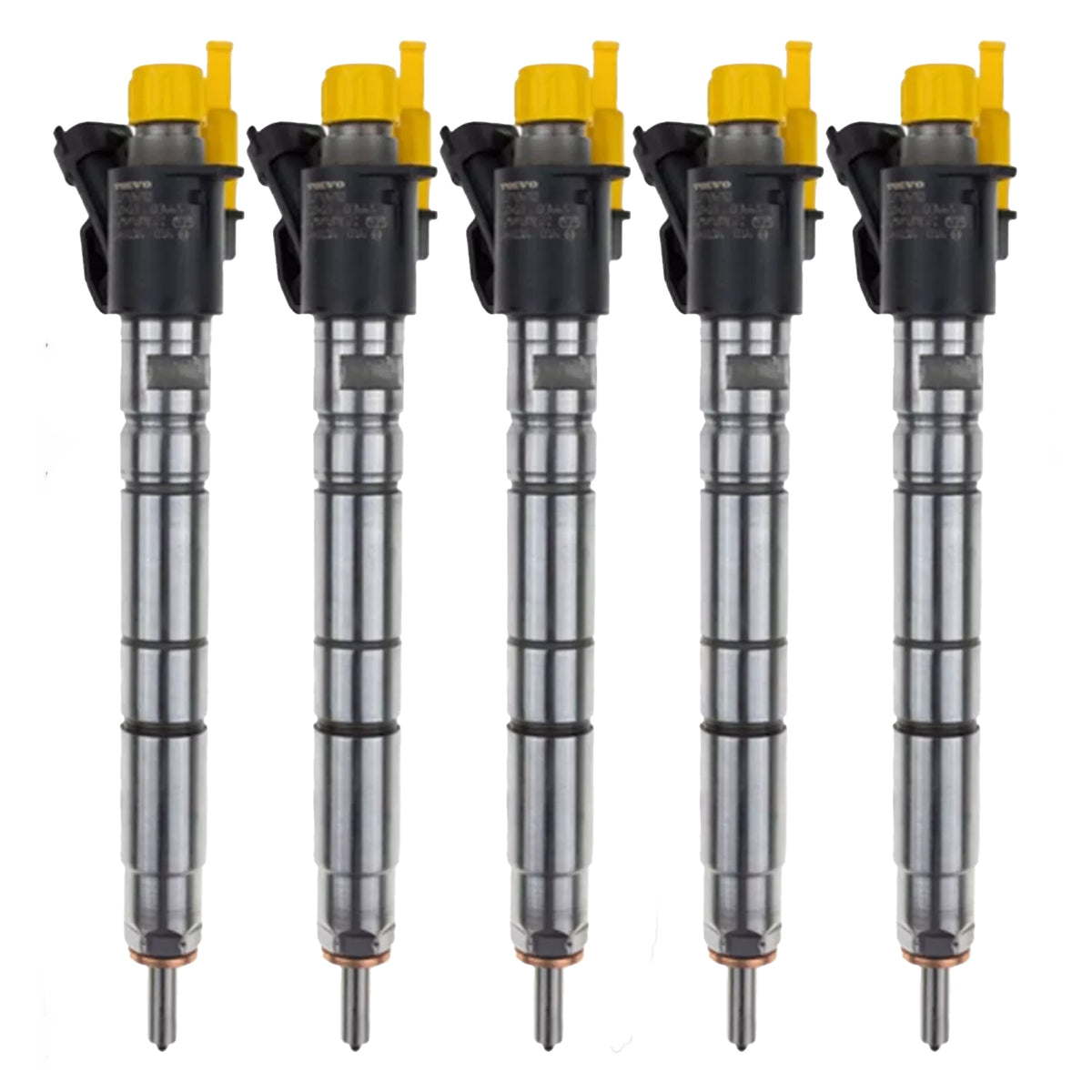5x Volvo 2.4 D Injector 0445116016 0986435393