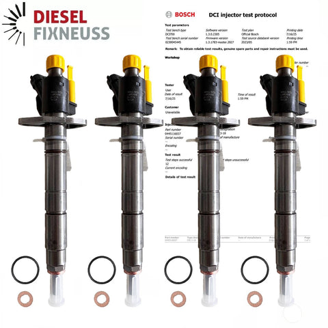 4 inyectores 0445116037 AH4Q9K546BA para LAND ROVER FORD-