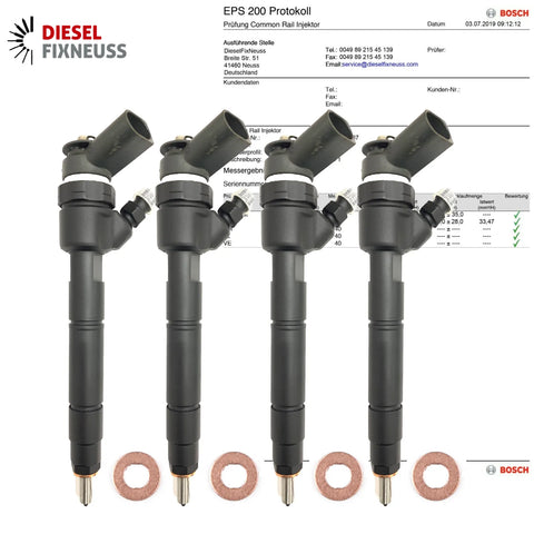 4x Bosch Einspritzdüse 0445110167 Mercedes W169 W245160 200 CDI09864351