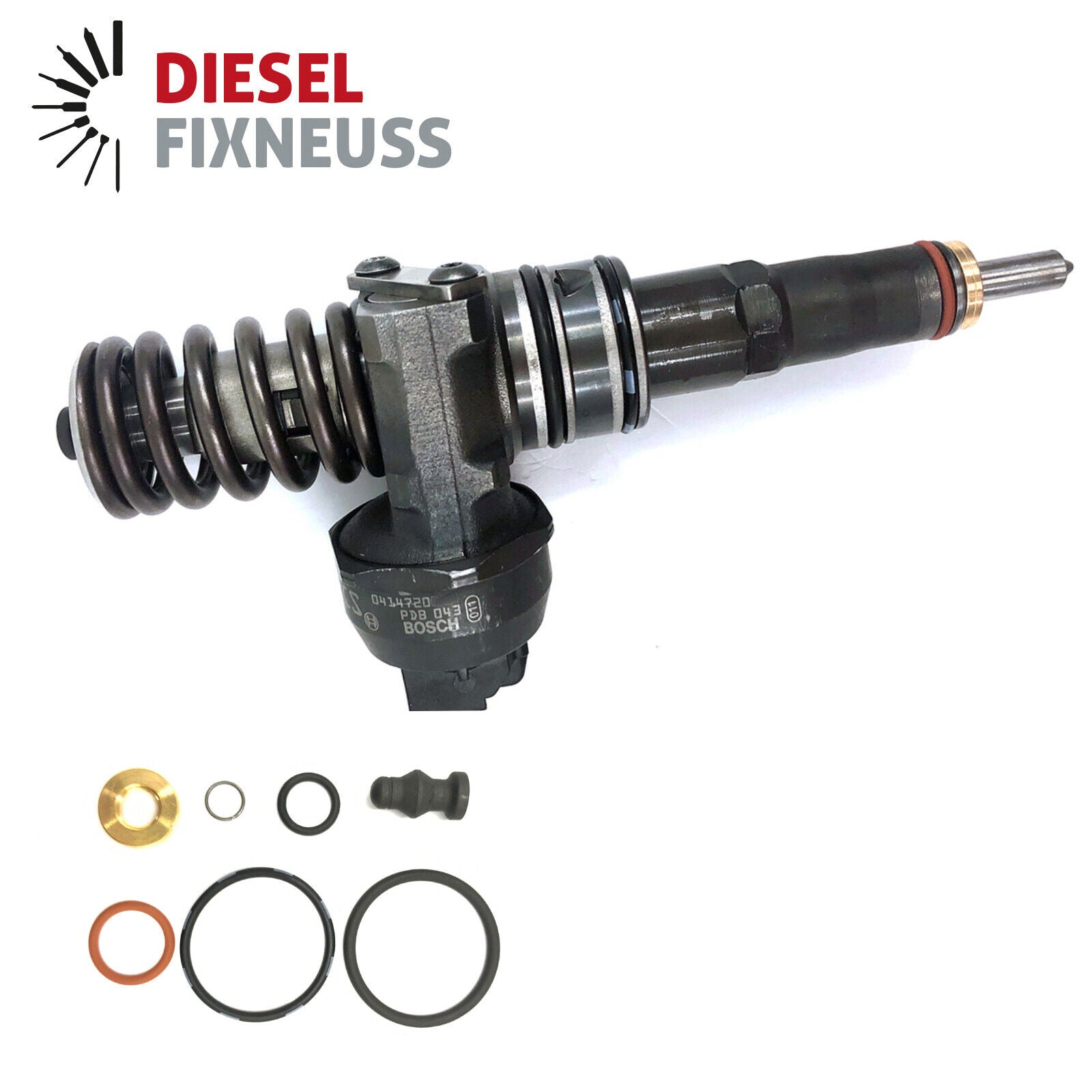 4x Bosch Pumpe düse Element Einspritzdüse VW 2.0 TDI 0414720229 038130073BJ