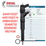 4x Injektor Einspritzdüse Chevrolet Malibu 2.0 D Saab 9-5 2.0 TiD 0445110327
