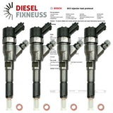 4 PEUGEOT CITROEN 2.0 HDI BOSCH DIESEL INJECTORS BOSCH PN: 9641742880 0445110076