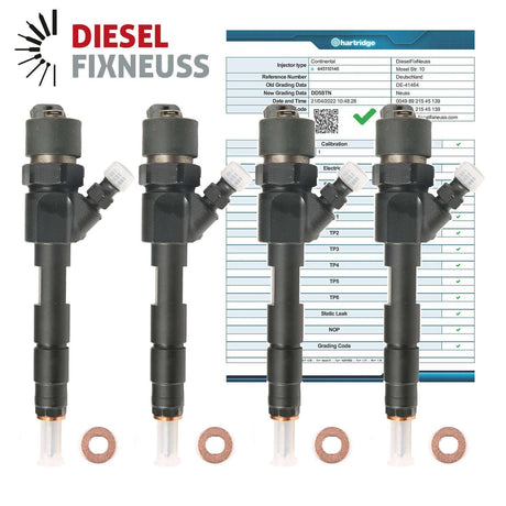 4 x Injektor 0445110146 1.9 vauxhall vivaro renault trafic traffic dti dci