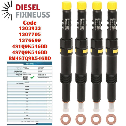 4x EINSPRITZDÜSE FORD MONDEO JAGUAR X TYPE 2.0 DIESEL INJECTOR EJDR00504Z