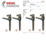 4x Injektor Einspritzdüse Opel Astra G 1,7CDTi 80PS 8973000913 0445110118