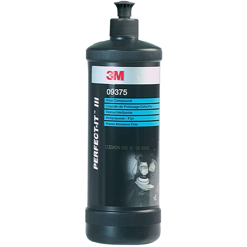 3M Polituren Set 51815 + 09376 + 09375 je 1 Liter Schleifpaste SONDERPREIS!