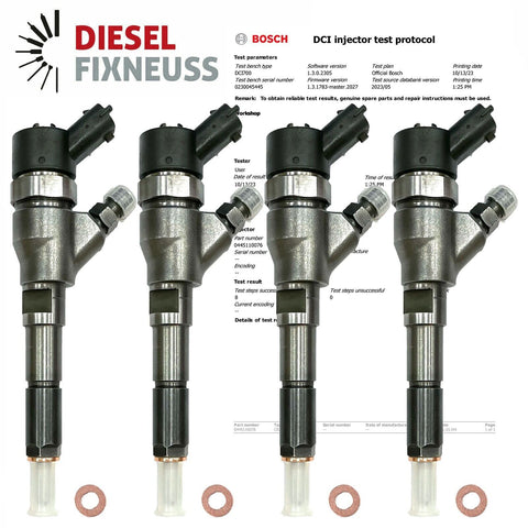 4x Iniettore BOSCH Peugeot CITROEN 2.0 HDI DIESEL 0445110076