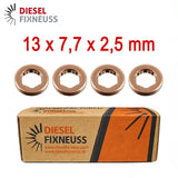 4x Kupfer Injektor Dichtring 13x7,7x2,5 mm – Injektor Dichtung