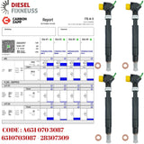 4x Injektor A6510703087 28307309 Mercedes Benz Sprinter 95-163 PS