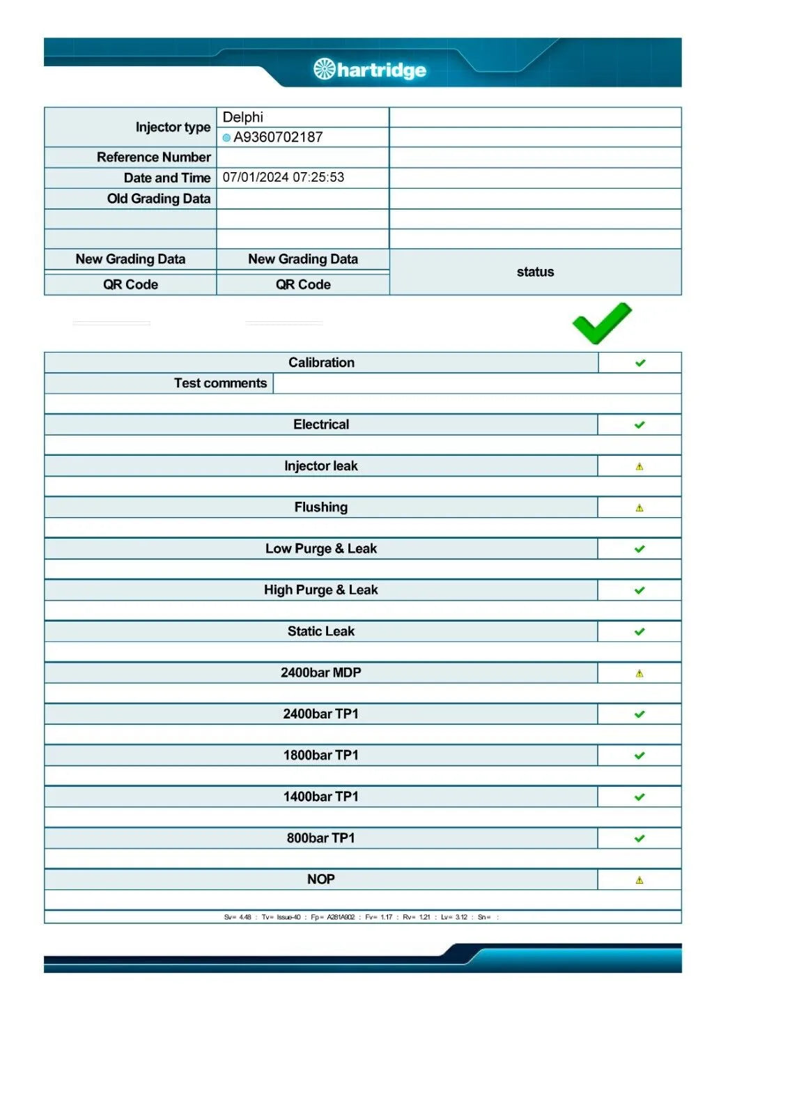 6 x Mercedes-Benz Euro 6 A9360701787 BEBJ1C00101 OM936 A9362187 002IN2003 Delphi