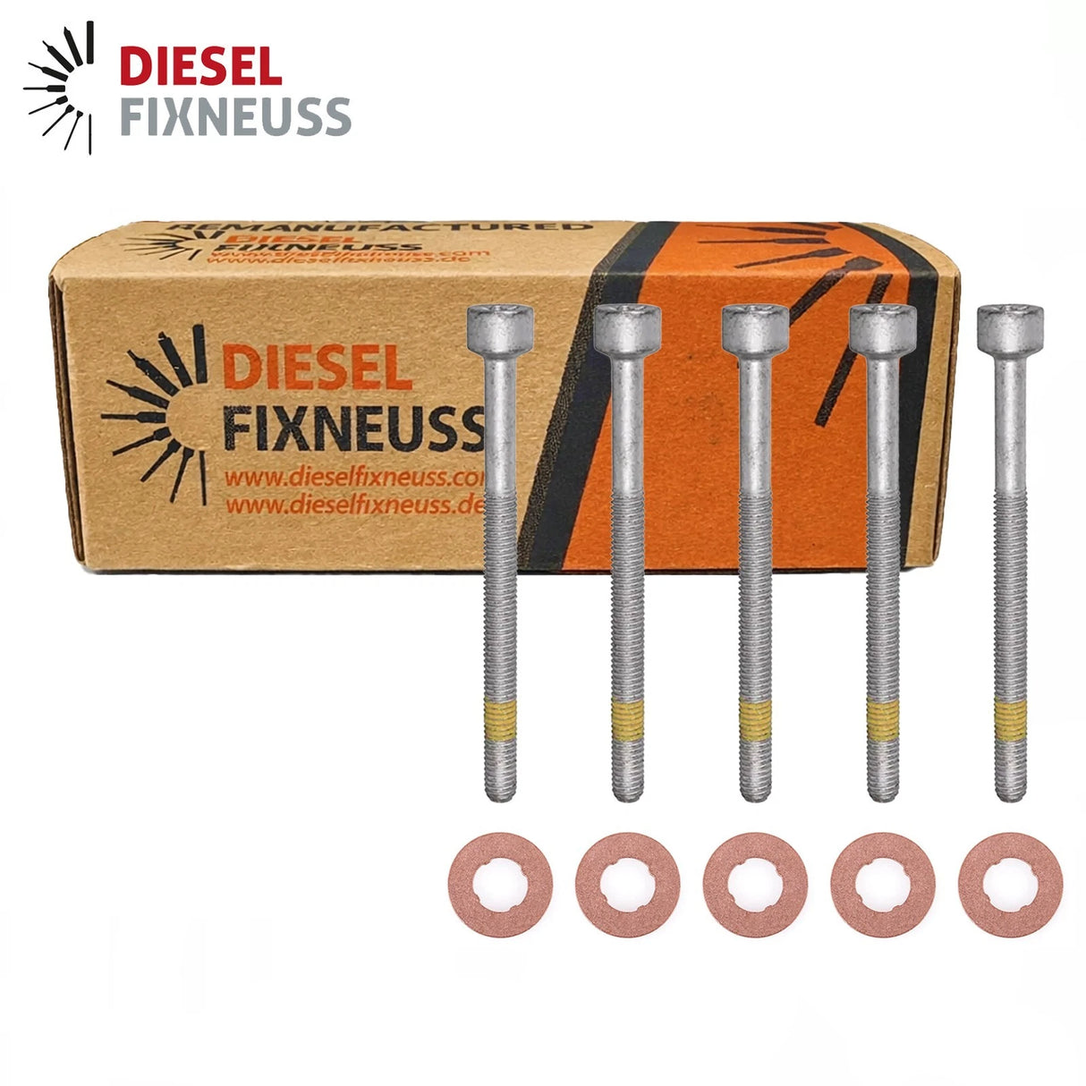 5x Zylinderschraube und 15×7.15×2.0 mm Dichtringe Einspritzdüse für Mercedes