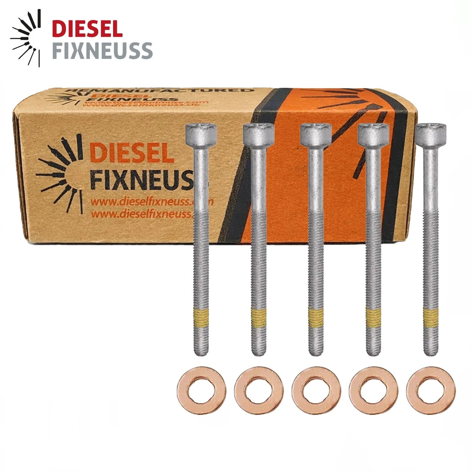 5x Zylinderschraube und 15×7.15×3.0 mm Dichtringe Einspritzdüse für Mercedes