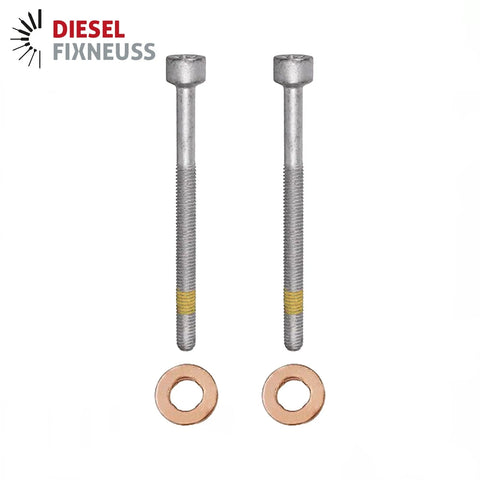 2x Zylinderschraube und 15×7.15×3.0 mm Dichtringe Einspritzdüse für Mercedes