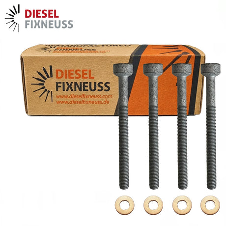 4x SCHRAUBE EINSPRITZDÜSENHALTER +15×7.15×1.5 mm DICHTRING FÜR MERCEDES