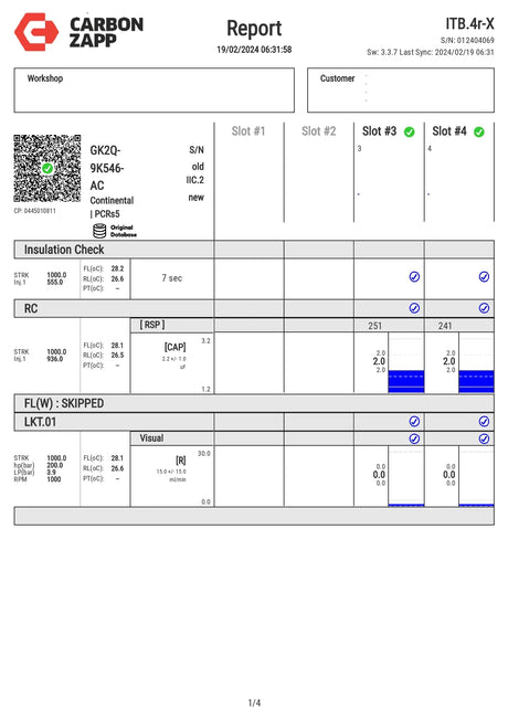 4x Einspritzdüse Ford Transit 2.0 TDCI GK2Q-9K546-AB, GK2Q-9K546-AC
