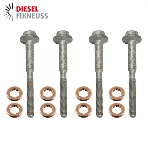 4x Dehnschrauben WHT003187 und 13×7.7×2.5 mm Kupferdichtring 1.6 TDI