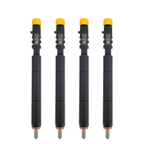 4x Delphi EJBR04501D fuel injectors for SsangYong 2.0 XDi engines, incl. test report. Compatible with Actyon, Kyron, and Rexton models (2005–2015). OE ref: A6640170121.